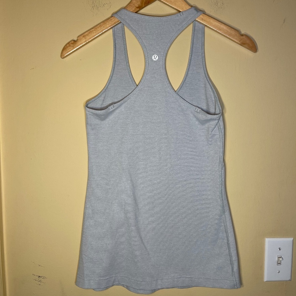 Lululemon Gray Racerback Tank Top - Picture 1 of 6